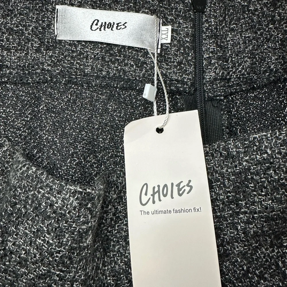 Elegant Gray Women's Skirt - Picture 6 of 7